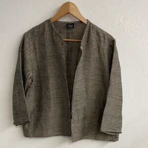 Eileen Fisher multiple brown and black Tunic Top